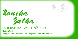 monika zalka business card